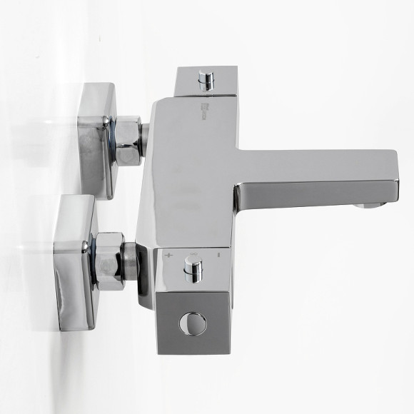 Смеситель для ванны WasserKRAFT Alme 1511 Thermo с термостатом Хром Смеситель для ванны WasserKRAFT Alme 1511 Thermo с термостатом Хром