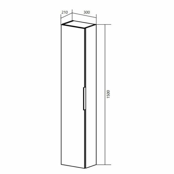 Шкаф пенал 1MarKa Lina 30П У92898 подвесной Mirror Шкаф пенал 1MarKa Lina 30П У92898 подвесной Mirror