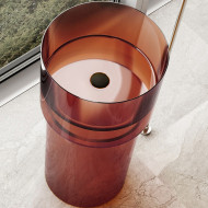 Раковина Abber Kristall 45 AT2701Opal Коричневая