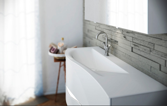 Тумба с раковиной Burgbad Sinea 2.0 120 SFFQ121L F2800 G0165 C0001*1 подвесная Белая