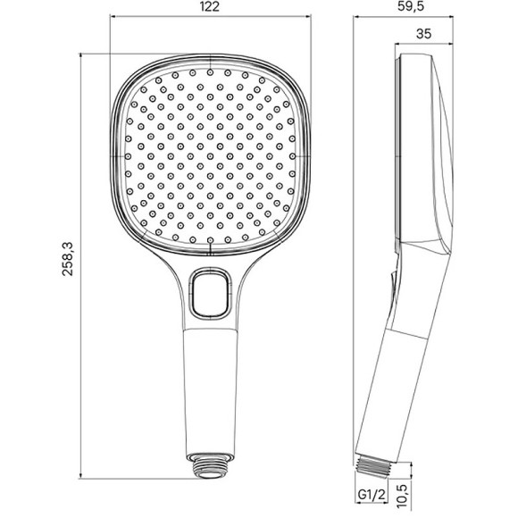 Ручной душ Milardo Ideal Spa 3F ILS3FC0M18 Хром