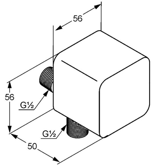 Шланговое подключение Kludi A-Qa 6554305-00 Хром Шланговое подключение Kludi A-Qa 6554305-00 Хром