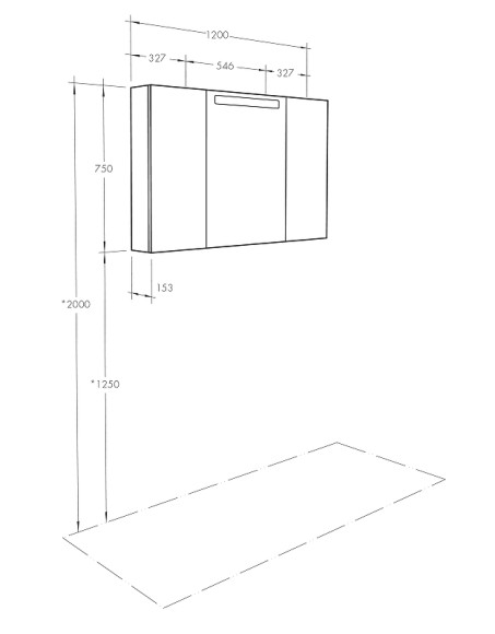 Зеркальный шкаф Aquaton Мадрид 120 1A113402MA010 с подсветкой Белый