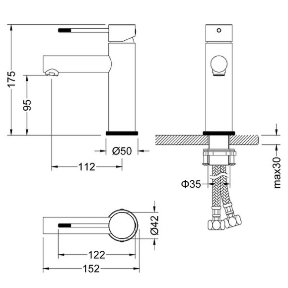 Смеситель для раковины Timo Saona 2361/17F Золото матовое