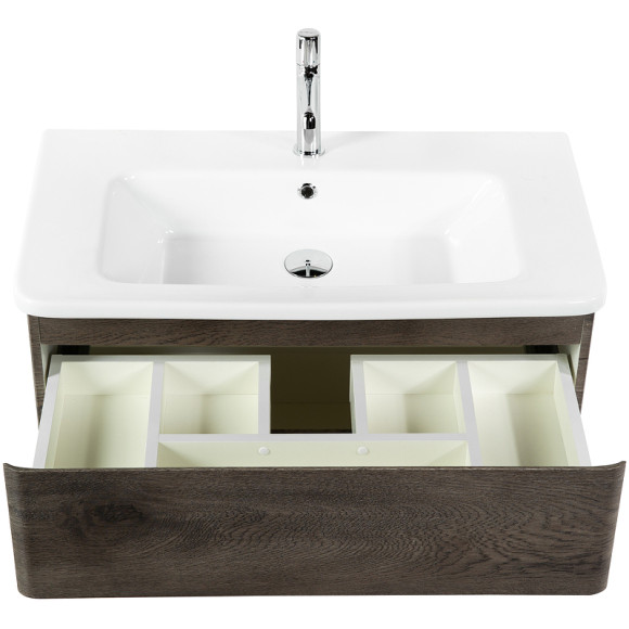 Тумба под раковину BelBagno 80 ALBANO-CER-800-2C-SO-RNG подвесная Robere Nature Grigio Тумба под раковину BelBagno 80 ALBANO-CER-800-2C-SO-RNG подвесная Robere Nature Grigio