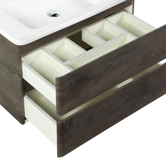 Тумба под раковину BelBagno 80 ALBANO-CER-800-2C-SO-RNG подвесная Robere Nature Grigio Тумба под раковину BelBagno 80 ALBANO-CER-800-2C-SO-RNG подвесная Robere Nature Grigio