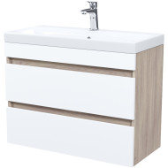 Тумба с раковиной Iddis Zodiac 80 ZOD8AB0i95K подвесная Белая матовая Дерево