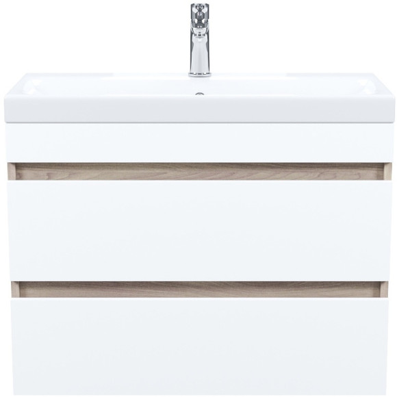 Тумба с раковиной Iddis Zodiac 80 ZOD8AB0i95K подвесная Белая матовая Дерево