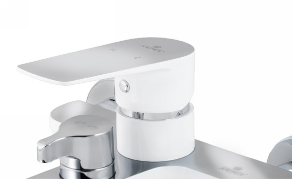 Смеситель для ванны Kaiser Atrio 60022 Белый Хром