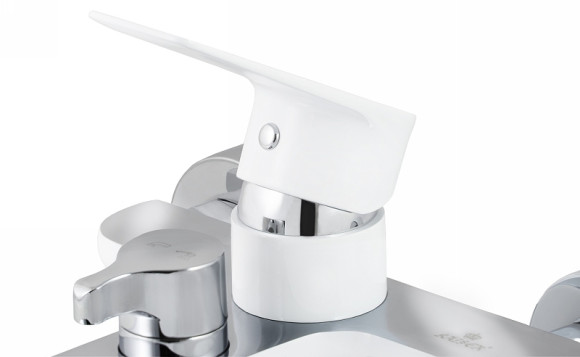 Смеситель для ванны Kaiser Atrio 60022 Белый Хром