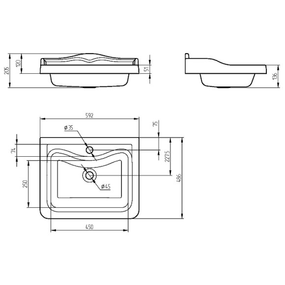 Раковина Migliore Impero 60 30827 Белая Раковина Migliore Impero 60 30827 Белая