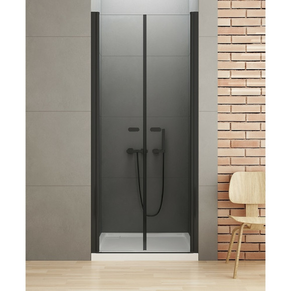Душевая дверь New Trendy New Soleo Black 70 D-0213A профиль Черный стекло прозрачное Душевая дверь New Trendy New Soleo Black 70 D-0213A профиль Черный стекло прозрачное