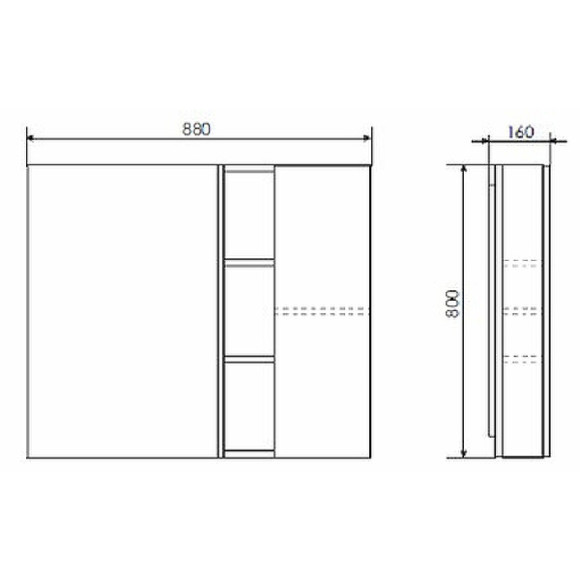 Зеркало со шкафом Comforty Милан 120 00004136261 Белый глянец Зеркало со шкафом Comforty Милан 120 00004136261 Белый глянец