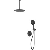 Душевая система Whitecross Y black YSET12TOPBL Черная матовая