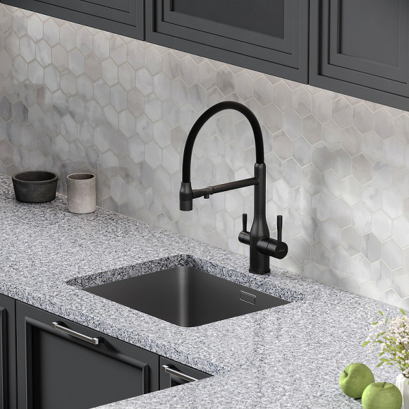 Смеситель для кухни Sancos Garda SC4009MB Черный матовый