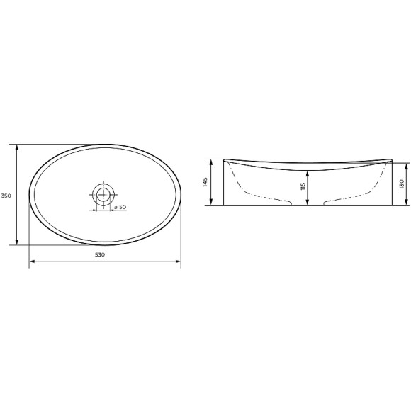 Раковина-чаша Marka One Roll 53 Polytitan У98808 Белая Раковина-чаша Marka One Roll 53 Polytitan У98808 Белая