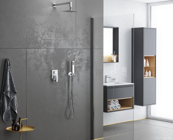 Тумба под раковину Excellent Tuto 80 MLEX.0101.800.GRBL подвесная Серый Дуб