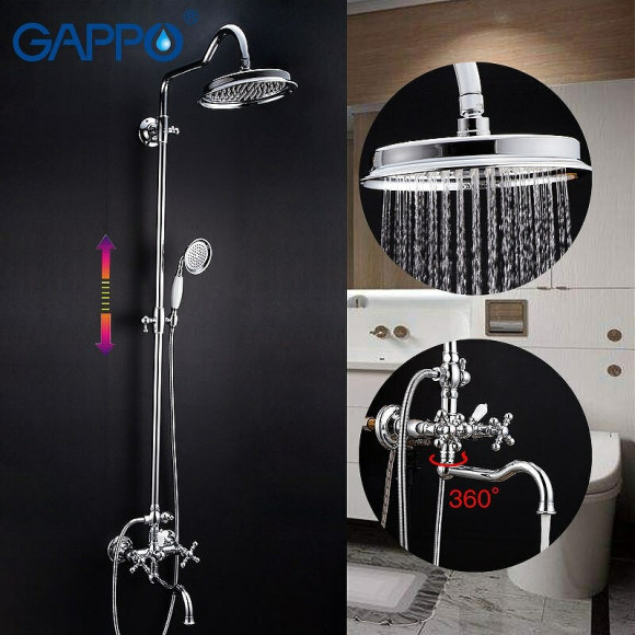 Душевая система Gappo G89 G2489 Хром Душевая система Gappo G89 G2489 Хром