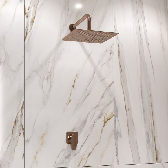 Душевая система WasserKRAFT Asphe A7751.338.329 Розовое золото