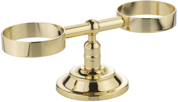 Стакан для зубных щеток с мыльницей Migliore Mirella 17325 Золото