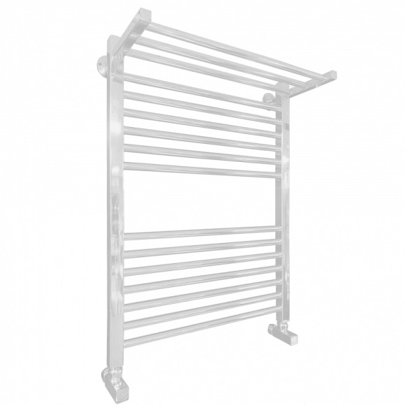 Водяной полотенцесушитель Ника Modern ЛМ 3 80x50 с полкой Белый 16 перекладин Водяной полотенцесушитель Ника Modern ЛМ 3 80x50 с полкой Белый 16 перекладин