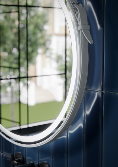 Зеркало Sancos Dames 65 DA650W с подсветкой Белое с сенсорным выключателем Зеркало Sancos Dames 65 DA650W с подсветкой Белое с сенсорным выключателем