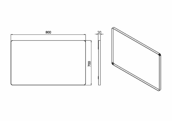 Зеркало Boheme Armadi Art Vallessi 80 544/2 с подсветкой с сенсорным выключателем Зеркало Boheme Armadi Art Vallessi 80 544/2 с подсветкой с сенсорным выключателем