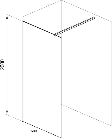 Душевая перегородка Ravak Walk-In Wall 60 GW9W00C00Z1 профиль Хром стекло Transparent Душевая перегородка Ravak Walk-In Wall 60 GW9W00C00Z1 профиль Хром стекло Transparent