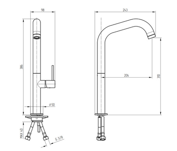 Смеситель для кухни Migliore Fortis 26092 Хром