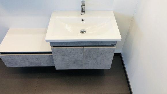 Тумба с раковиной Comforty Осло 70ПД 00-00006118 подвесная Бетон светлый Тумба с раковиной Comforty Осло 70ПД 00-00006118 подвесная Бетон светлый