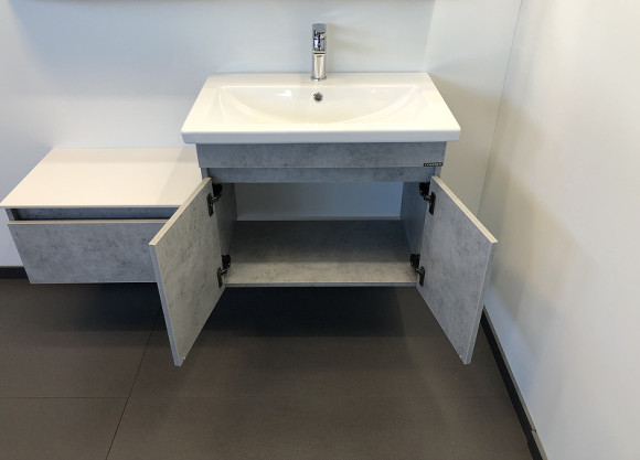 Тумба с раковиной Comforty Осло 70ПД 00-00006118 подвесная Бетон светлый Тумба с раковиной Comforty Осло 70ПД 00-00006118 подвесная Бетон светлый