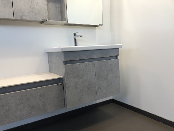 Тумба с раковиной Comforty Осло 70ПД 00-00006118 подвесная Бетон светлый Тумба с раковиной Comforty Осло 70ПД 00-00006118 подвесная Бетон светлый