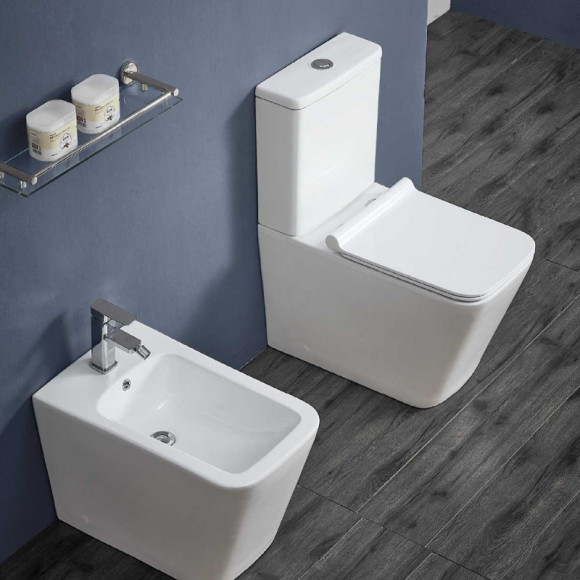 Унитаз компакт Vincea Q-Line VT2-12 Белый с бачком и сиденьем Микролифт Унитаз компакт Vincea Q-Line VT2-12 Белый с бачком и сиденьем Микролифт