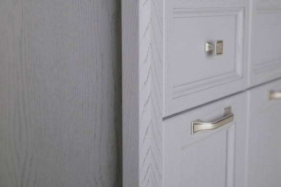 Шкаф пенал ASB-Woodline Гранда 40 11488 Grigio