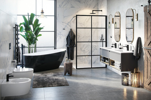 Смеситель для биде Excellent Keria AREX.2003BL Черный матовый