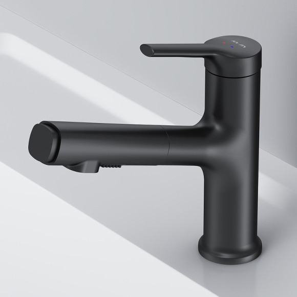 Смеситель для раковины AM.PM X-Joy F85B02922 Черный матовый Смеситель для раковины AM.PM X-Joy F85B02922 Черный матовый