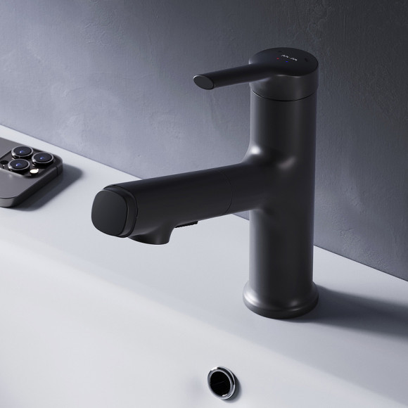 Смеситель для раковины AM.PM X-Joy F85B02922 Черный матовый Смеситель для раковины AM.PM X-Joy F85B02922 Черный матовый