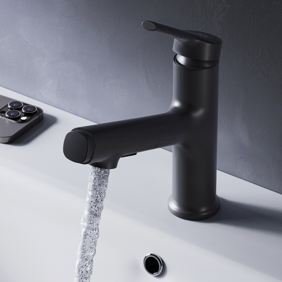 Смеситель для раковины AM.PM X-Joy F85B02922 Черный матовый Смеситель для раковины AM.PM X-Joy F85B02922 Черный матовый