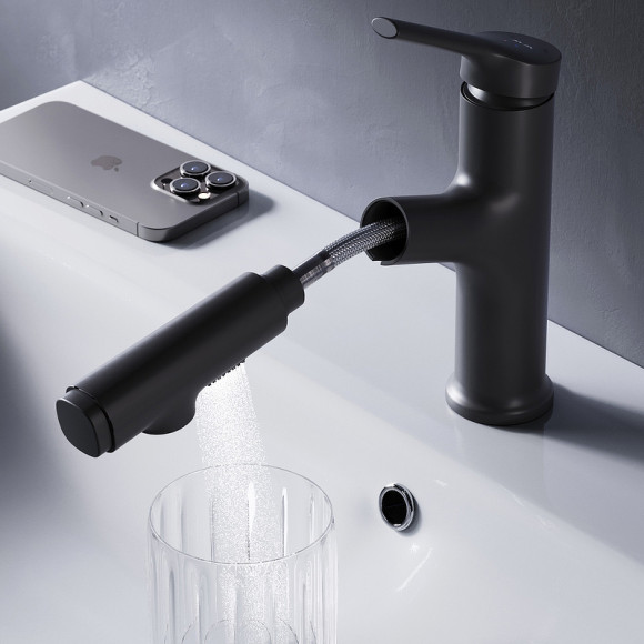 Смеситель для раковины AM.PM X-Joy F85B02922 Черный матовый Смеситель для раковины AM.PM X-Joy F85B02922 Черный матовый