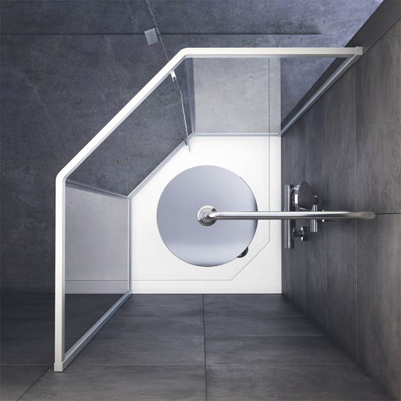 Душевой уголок AM.PM Gem 90x90 W90G-405-090MT профиль Хром матовый стекло прозрачное Душевой уголок AM.PM Gem 90x90 W90G-405-090MT профиль Хром матовый стекло прозрачное