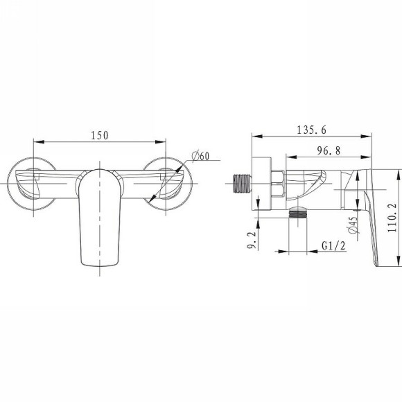 Смеситель для душа Kaiser Atrio 60077 Белый Хром Смеситель для душа Kaiser Atrio 60077 Белый Хром