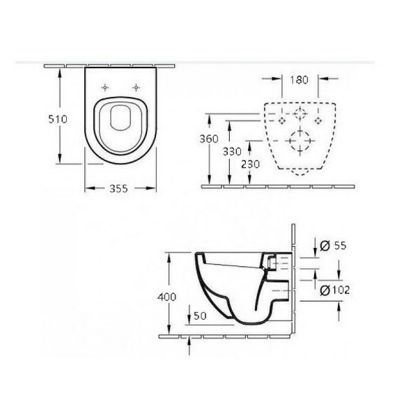 Унитаз Esbano Azul ESUPAZULBM подвесной Черный матовый с сиденьем Микролифт