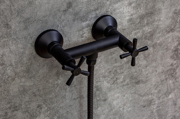 Смеситель для душа Orange Mia M34-200B Черный матовый