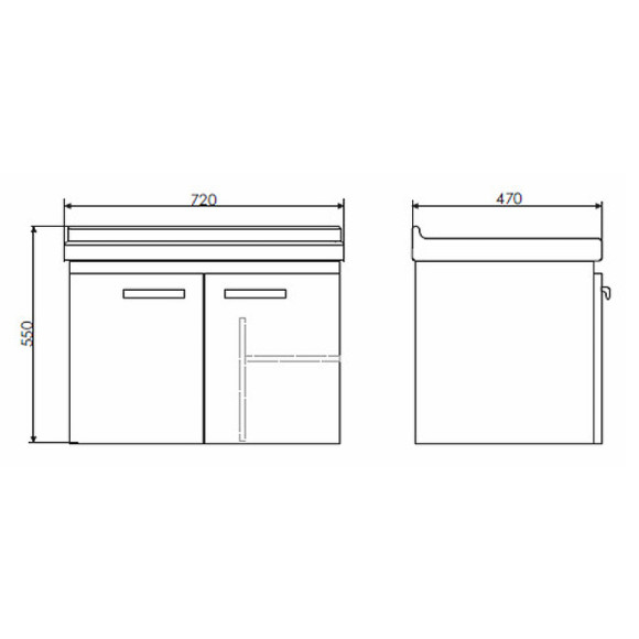 Тумба с раковиной Comforty Рига 70 00004142215 подвесная Дуб сонома Тумба с раковиной Comforty Рига 70 00004142215 подвесная Дуб сонома