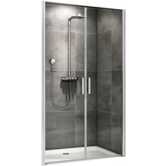 Душевая дверь Abber Sonnenstrand 100 AG04100C профиль Хром стекло прозрачное