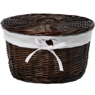 Корзина для белья WasserKRAFT Donau WB-530-M Темно-коричневая Корзина для белья WasserKRAFT Donau WB-530-M Темно-коричневая