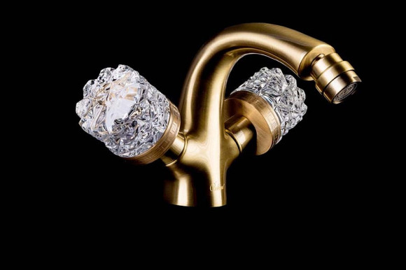 Смеситель для биде Boheme Crystal 316-CRST Бронза