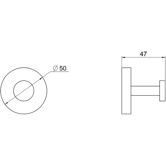Крючок Aquatek Бетта AQ4601MB Черный матовый