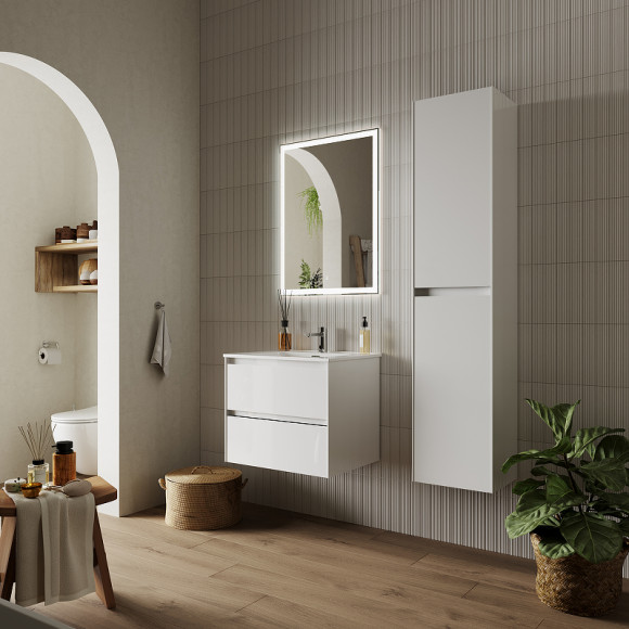 Тумба под раковину Sancos Cento 60 CN60W подвесная Белый глянец Тумба под раковину Sancos Cento 60 CN60W подвесная Белый глянец