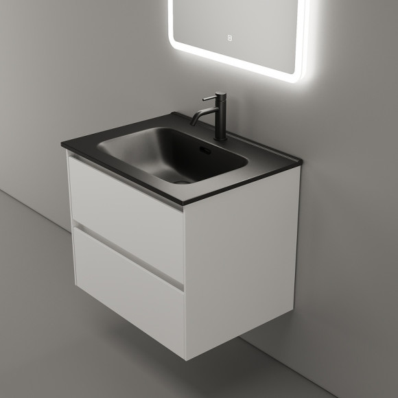 Тумба под раковину Sancos Cento 60 CN60W подвесная Белый глянец Тумба под раковину Sancos Cento 60 CN60W подвесная Белый глянец